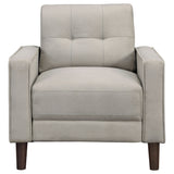 Bowen Upholstered Track Arm Tufted Sofa Set