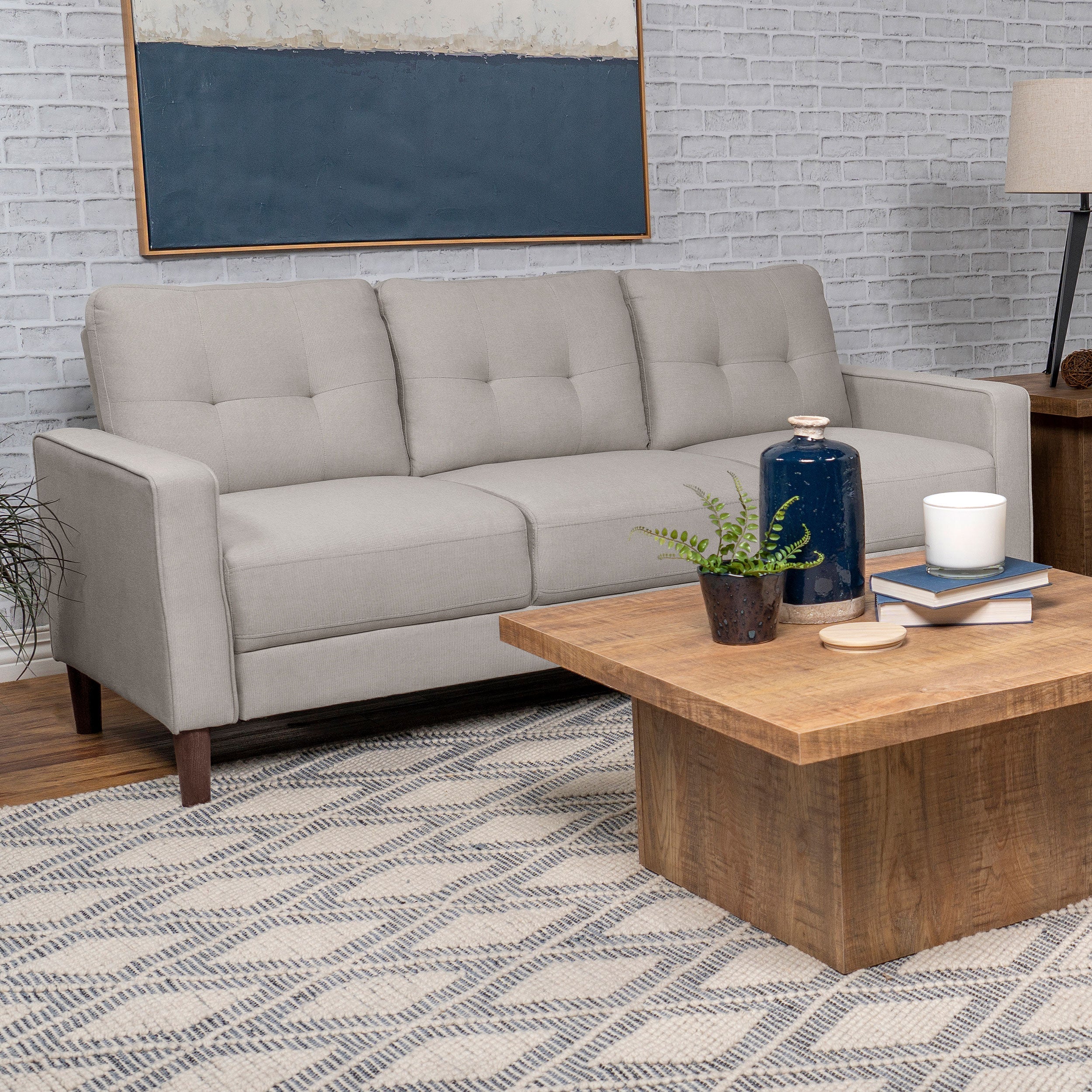 Bowen Upholstered Track Arm Tufted Sofa