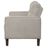 Bowen Upholstered Track Arm Tufted Loveseat