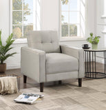 Bowen Upholstered Track Arm Tufted Accent Chair