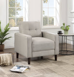 Bowen Upholstered Track Arm Tufted Accent Chair