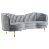Sophia Upholstered Channel Tufted Sofa