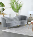Sophia Upholstered Channel Tufted Loveseat