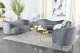 Sophia Upholstered Channel Tufted Loveseat