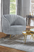 Sophia Upholstered Channel Tufted Accent Chair