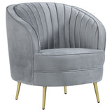 Sophia Upholstered Channel Tufted Accent Chair