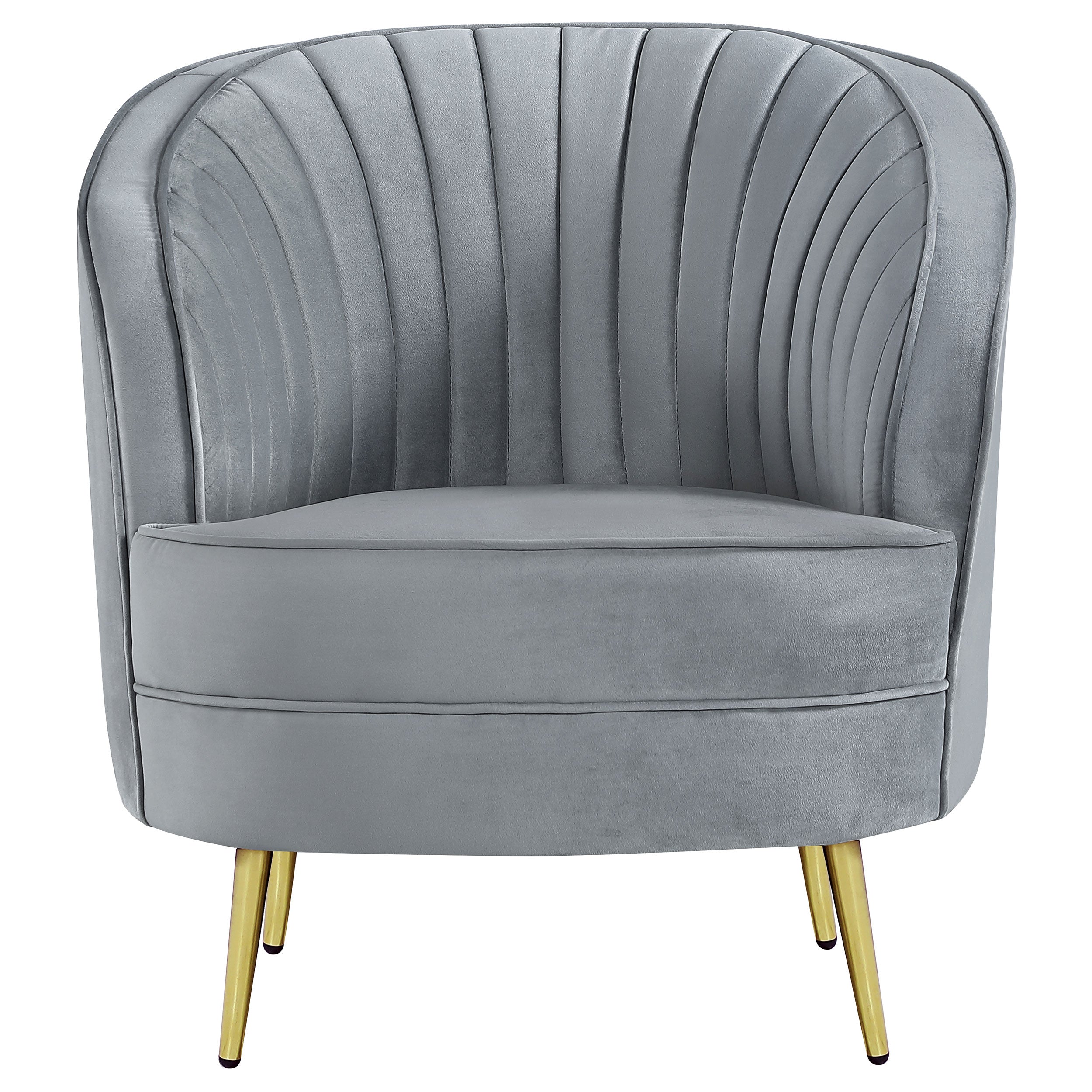 Sophia Upholstered Channel Tufted Accent Chair