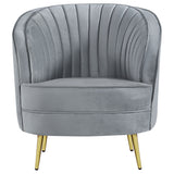 Sophia Upholstered Channel Tufted Accent Chair
