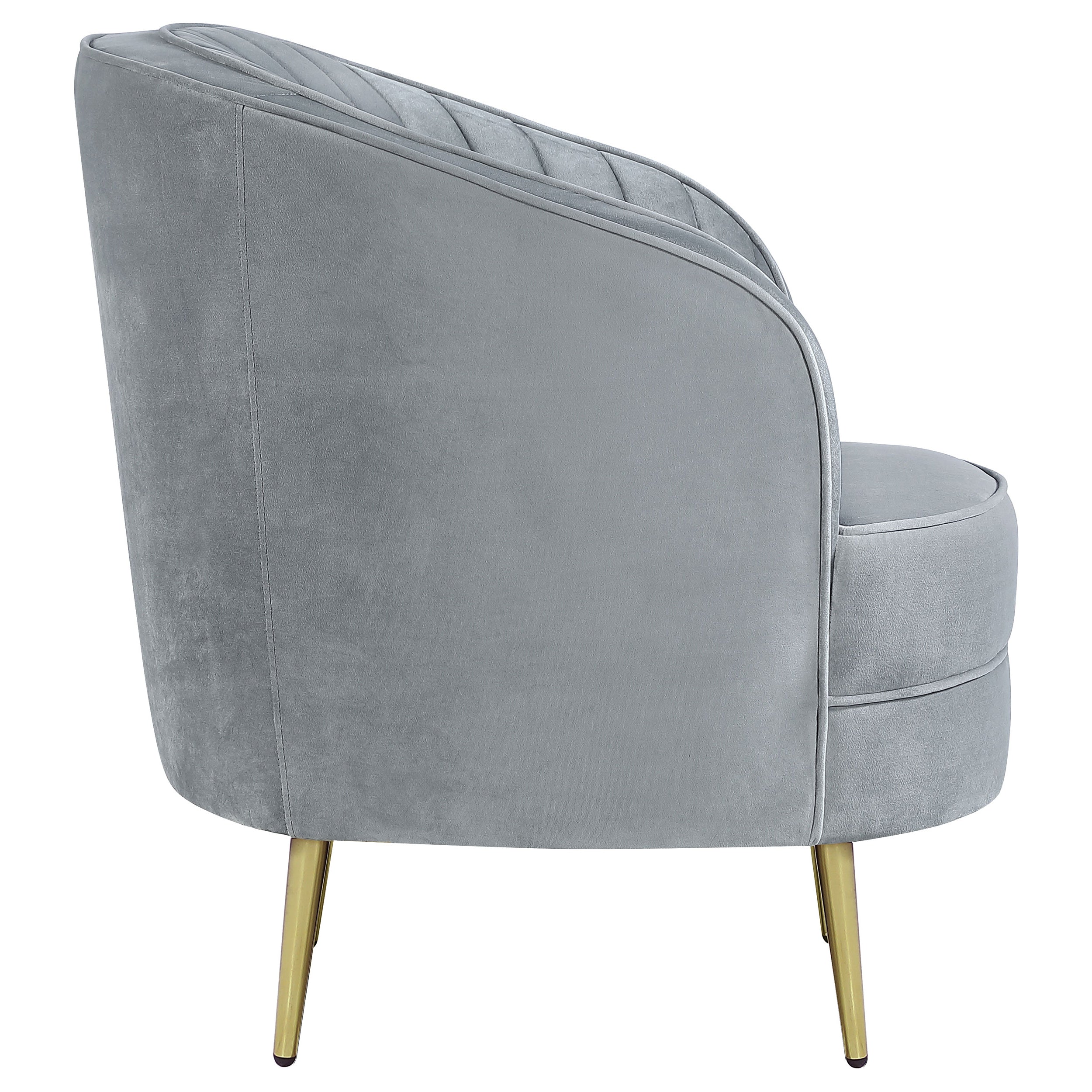Sophia Upholstered Channel Tufted Accent Chair