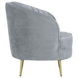 Sophia Upholstered Channel Tufted Accent Chair