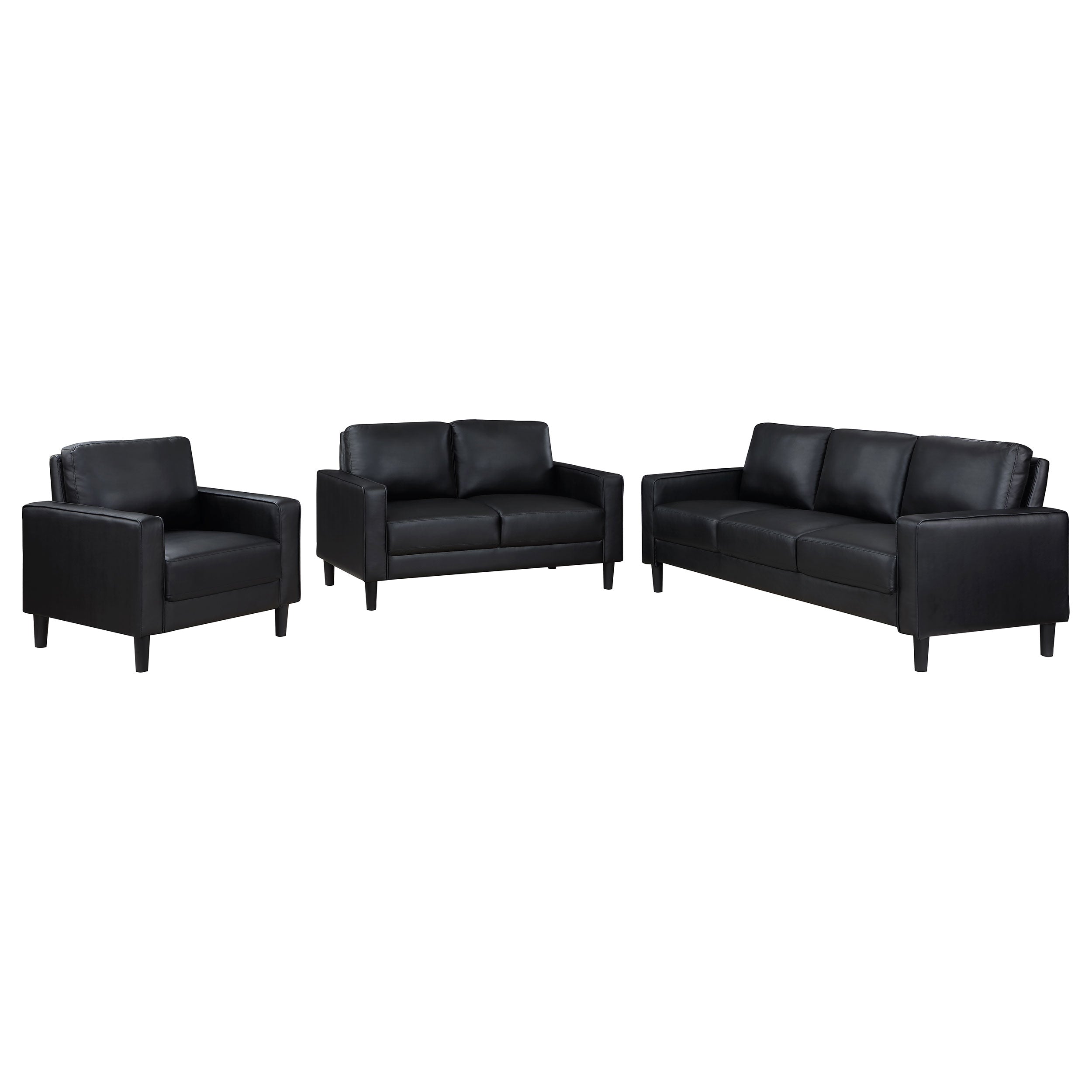 Ruth Upholstered Track Arm Sofa Set
