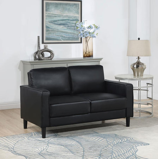 Ruth Upholstered Track Arm Loveseat