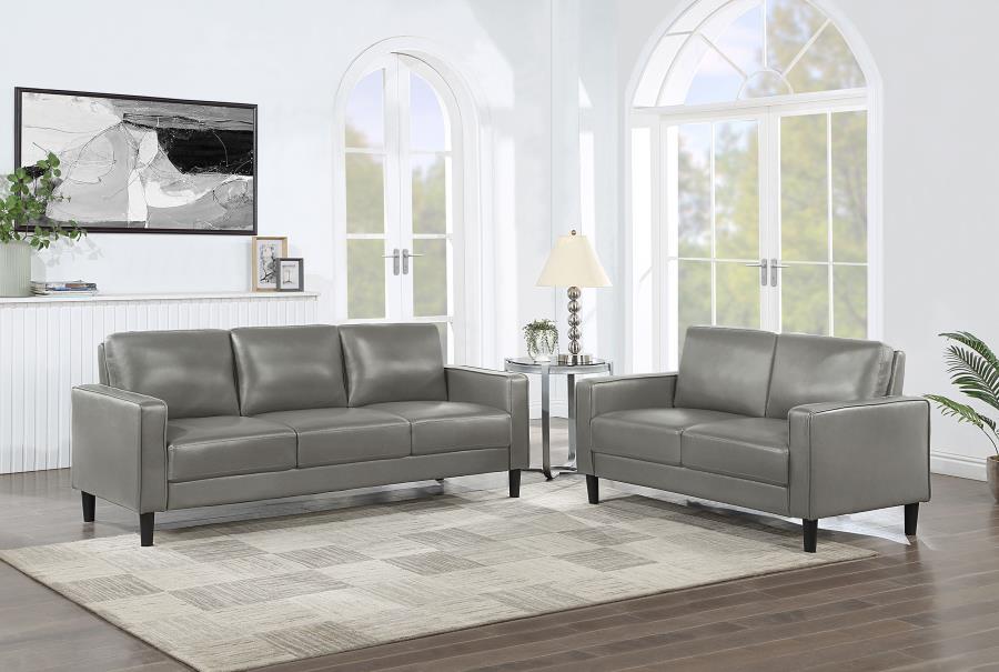 Ruth Upholstered Track Arm Sofa Set