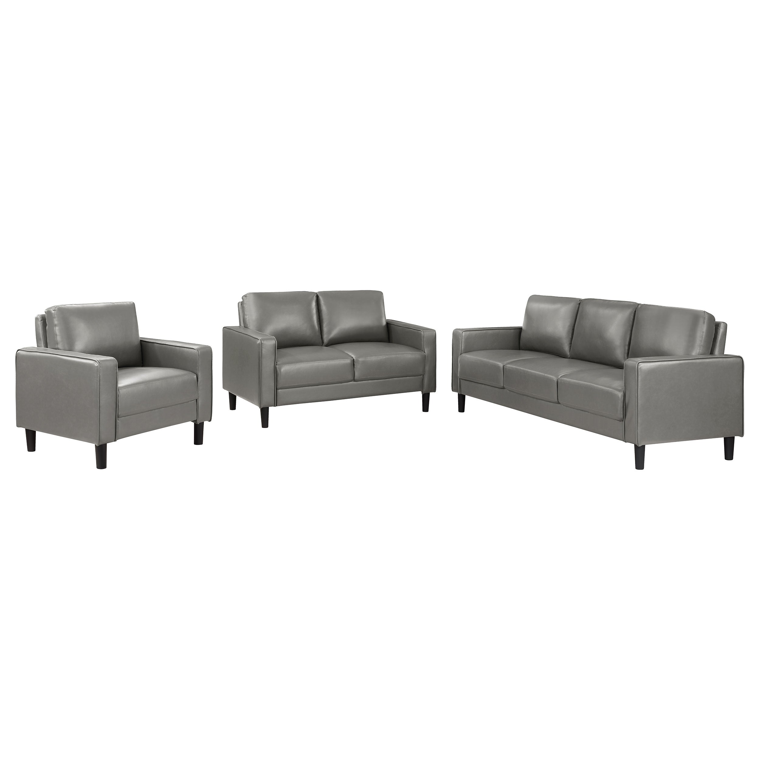 Ruth Upholstered Track Arm Sofa Set