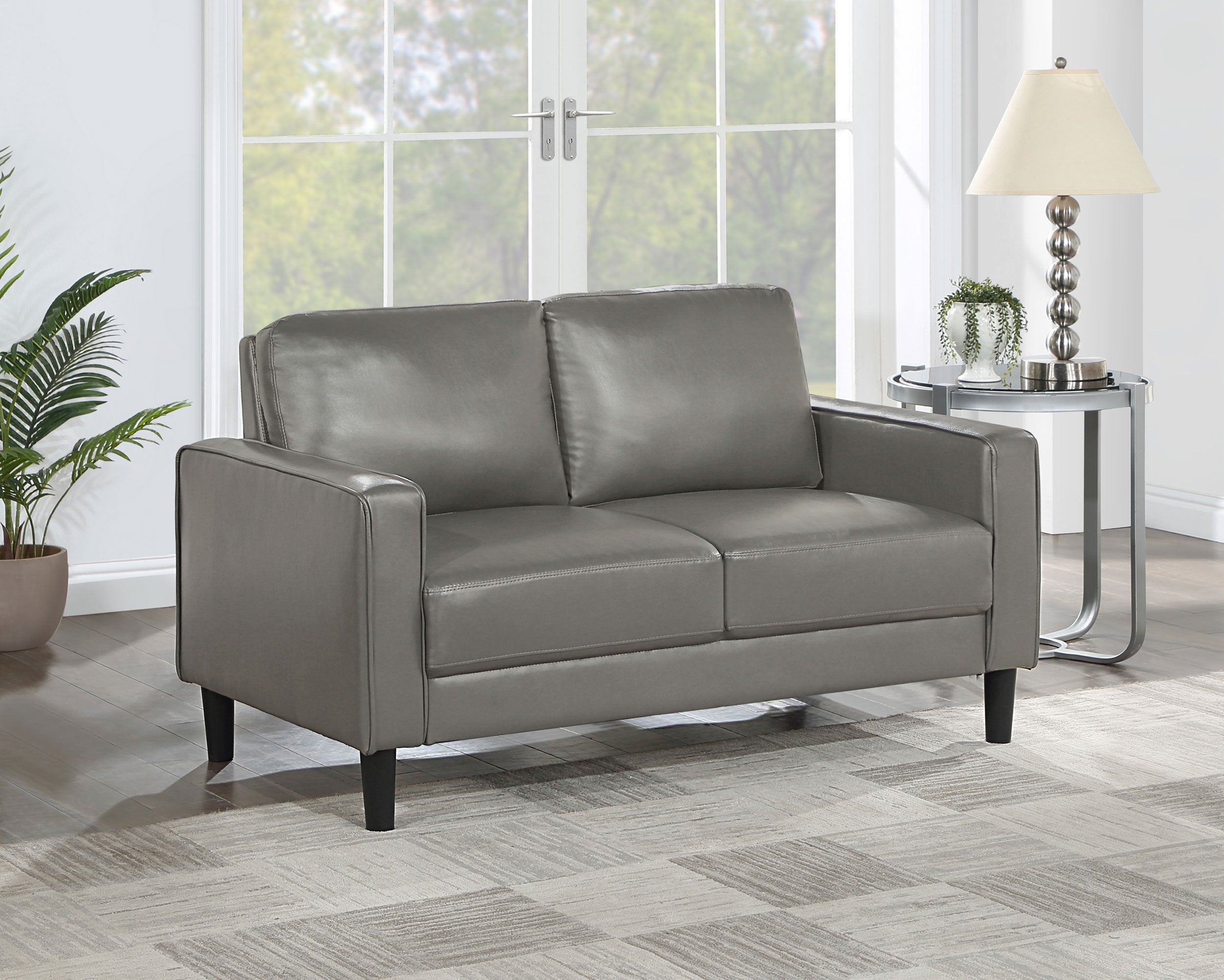Ruth Upholstered Track Arm Loveseat