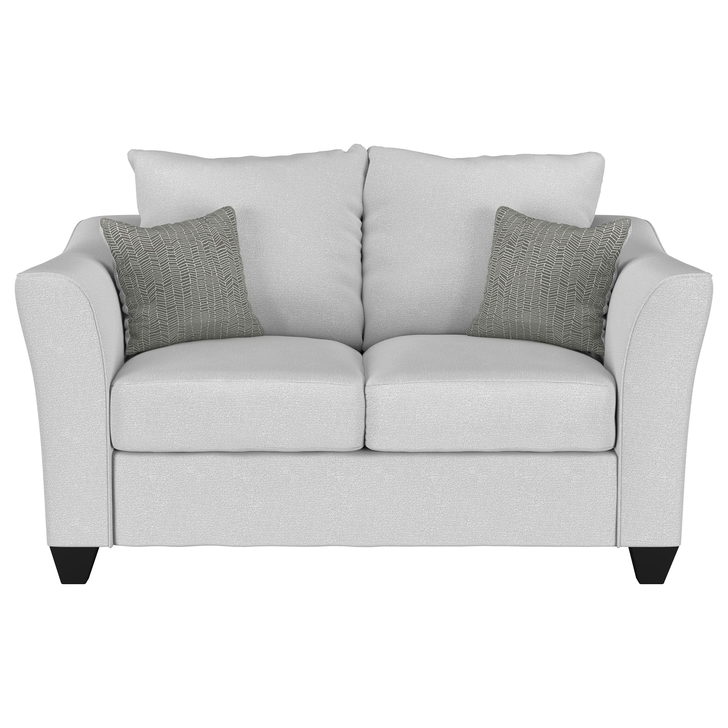 Salizar Upholstered Flared Arm Loveseat