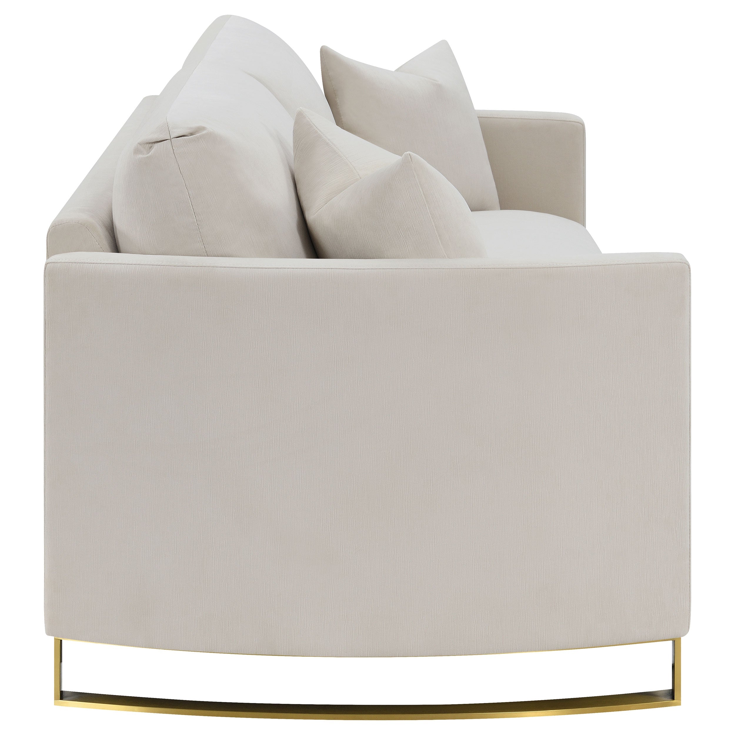 Corliss Upholstered Curved Track Arm Sofa
