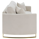 Corliss Upholstered Curved Track Arm Sofa