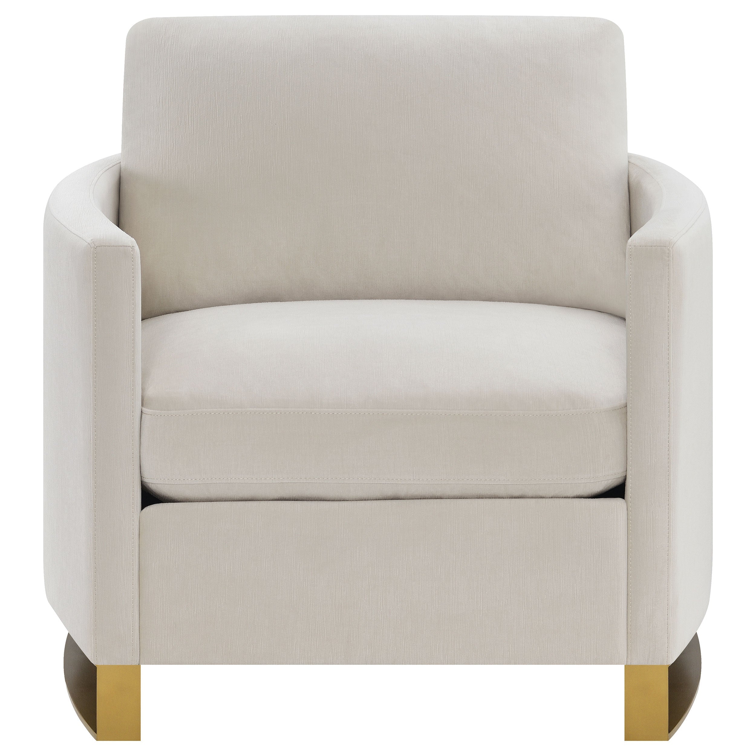 Corliss Upholstered Curved Track Arm Chair