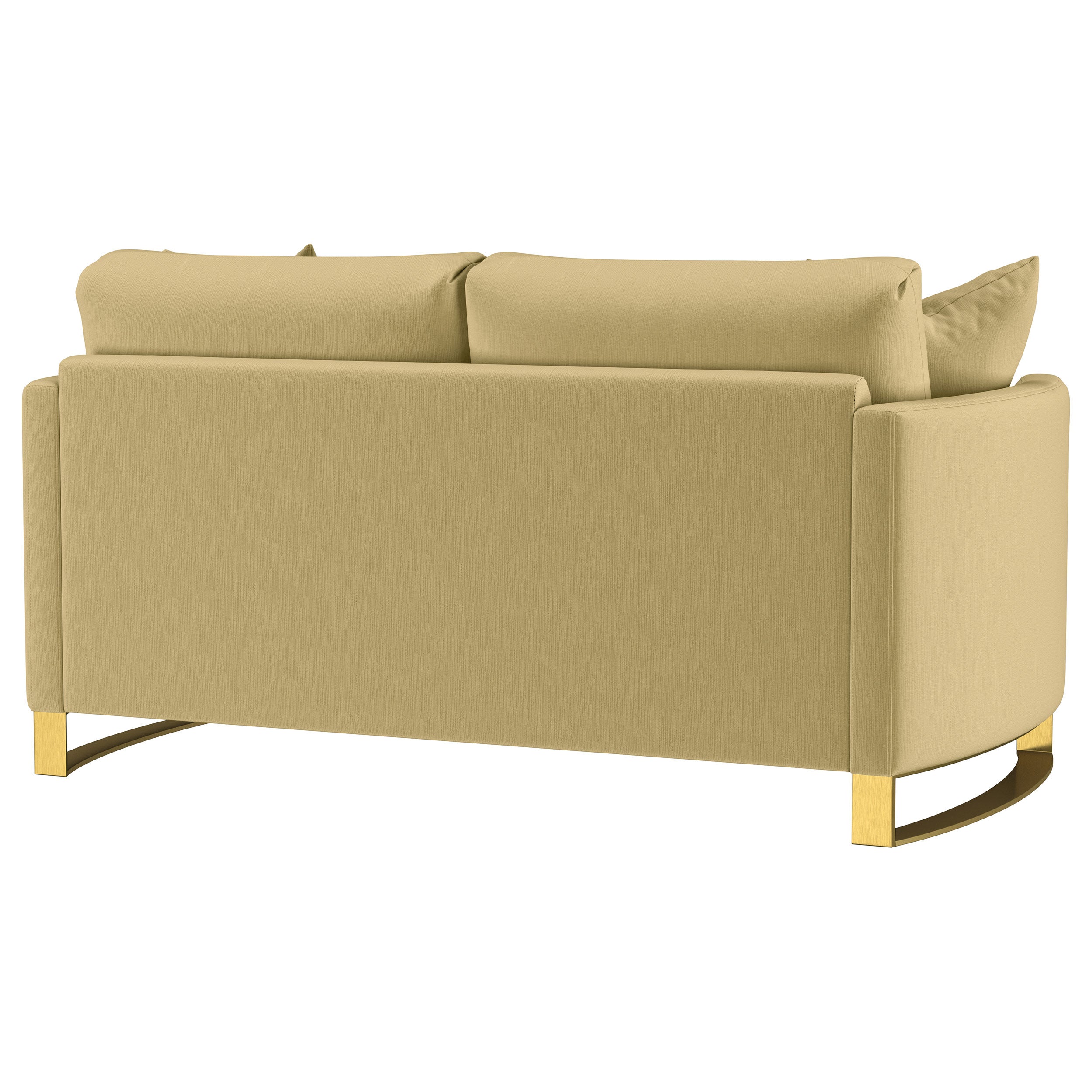 Corliss Upholstered Curved Track Arm Loveseat