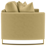 Corliss Upholstered Curved Track Arm Loveseat