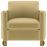 Corliss Upholstered Curved Track Arm Chair
