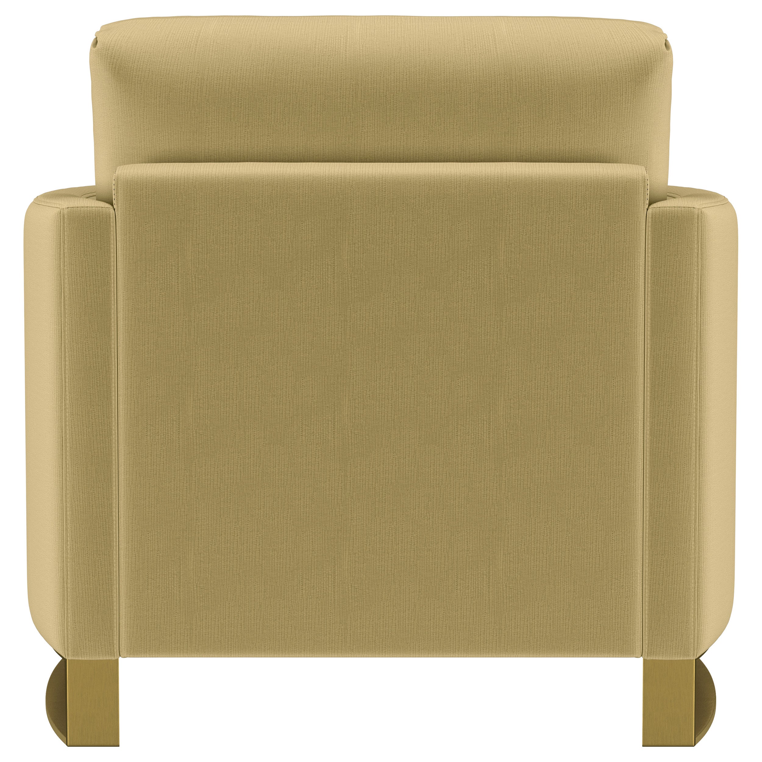 Corliss Upholstered Curved Track Arm Chair