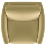 Corliss Upholstered Curved Track Arm Chair