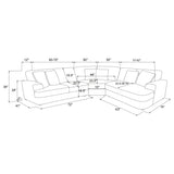 Emberson Upholstered Modular Sectional Sofa Ivory