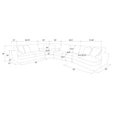 Emberson Upholstered Modular Sectional Sofa Ivory