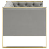 Eastbrook Velvet Upholstered Tufted Accent Chair Grey