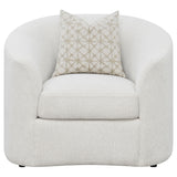 Rainn Boucle Upholstered Sloped Arm Sofa Set Latte