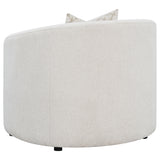 Rainn Boucle Upholstered Sloped Arm Sofa Set Latte