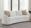 Rainn Boucle Upholstered Sloped Arm Sofa Latte
