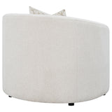Rainn Boucle Upholstered Sloped Arm Accent Chair Latte