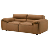 Buxton Top Grain Leather Upholstered Loveseat