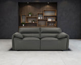 Buxton Top Grain Leather Upholstered Loveseat