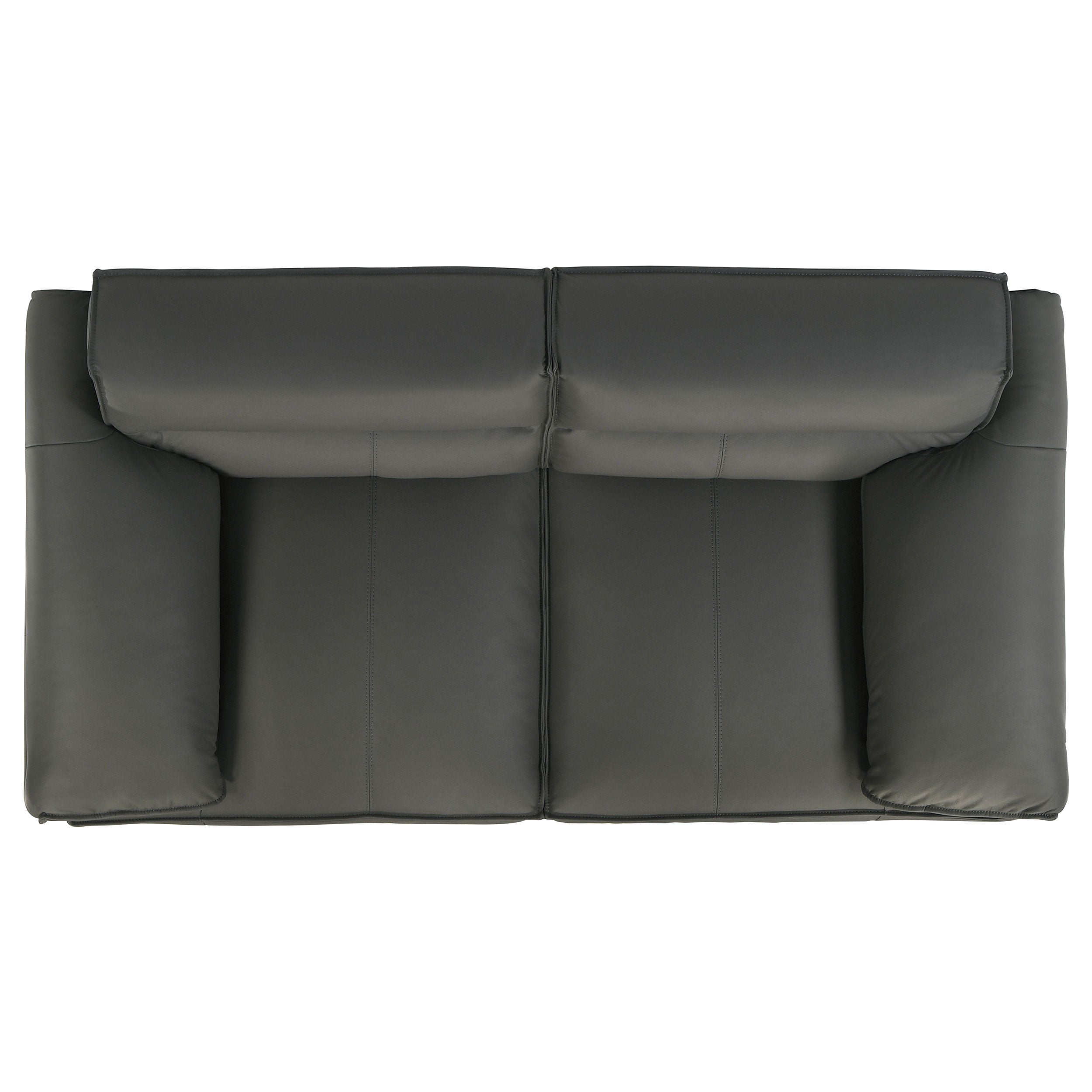Buxton Top Grain Leather Upholstered Loveseat