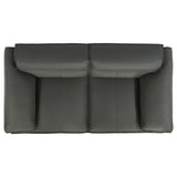 Buxton Top Grain Leather Upholstered Loveseat