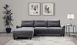 Caspian Upholstered Curved Arm Chaise Sectional Sofa