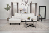 Caspian Upholstered Curved Arm Chaise Sectional Sofa
