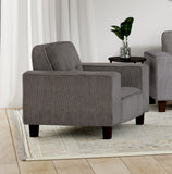 Deerhurst Upholstered Track Arm Tufted Accent Chair