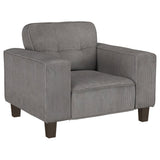 Deerhurst Upholstered Track Arm Tufted Accent Chair