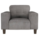 Deerhurst Upholstered Track Arm Tufted Accent Chair