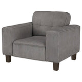 Deerhurst Upholstered Track Arm Tufted Accent Chair