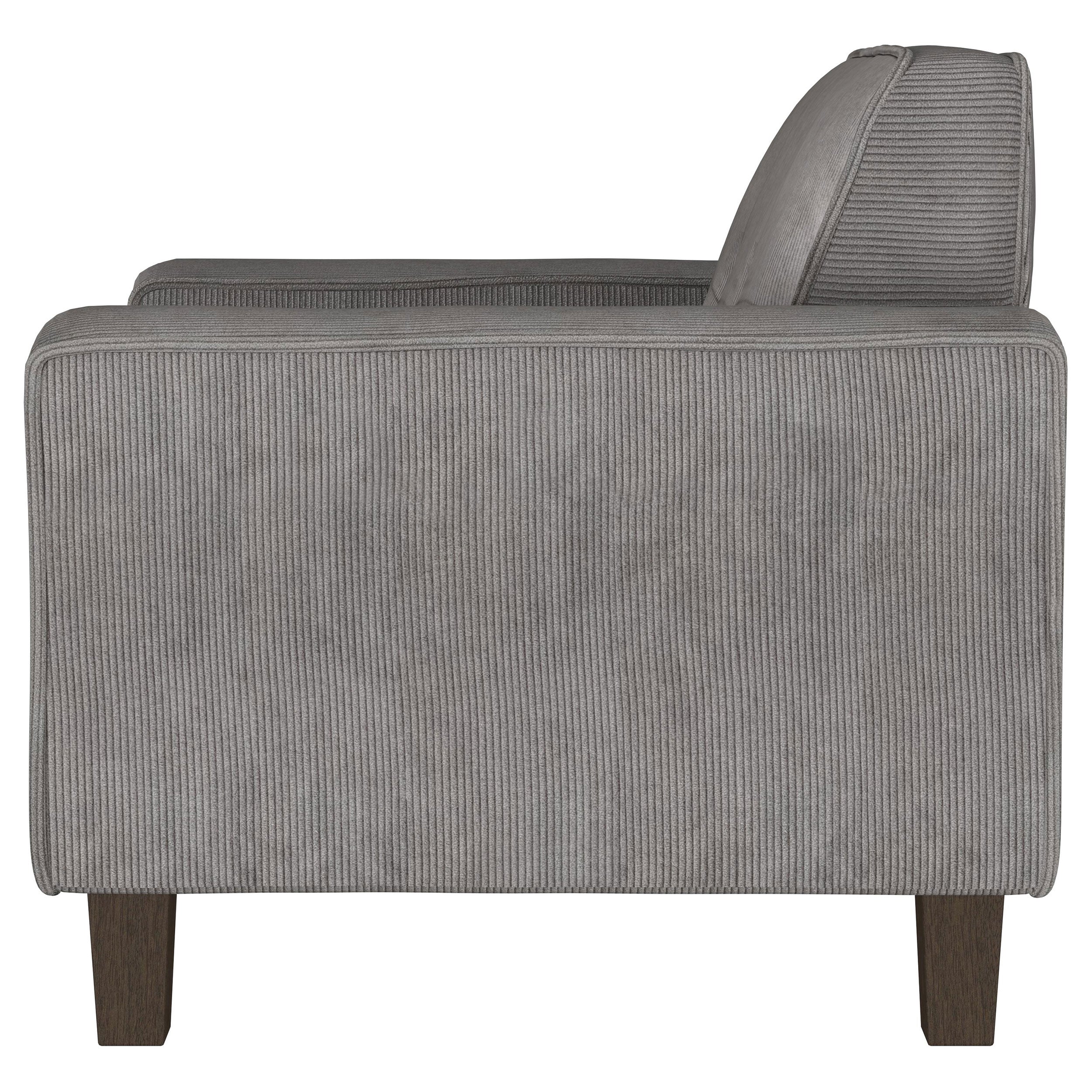 Deerhurst Upholstered Track Arm Tufted Accent Chair