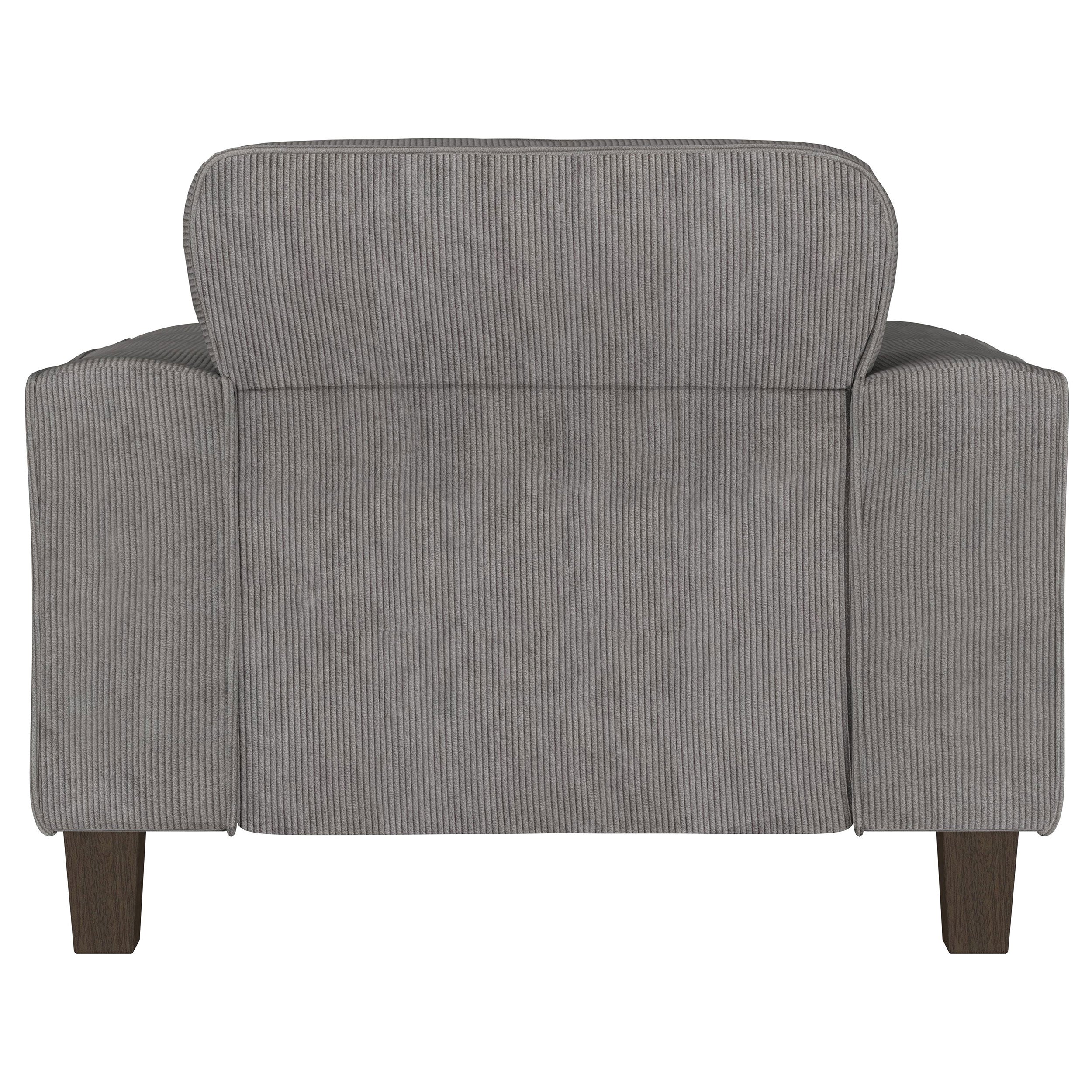 Deerhurst Upholstered Track Arm Tufted Accent Chair