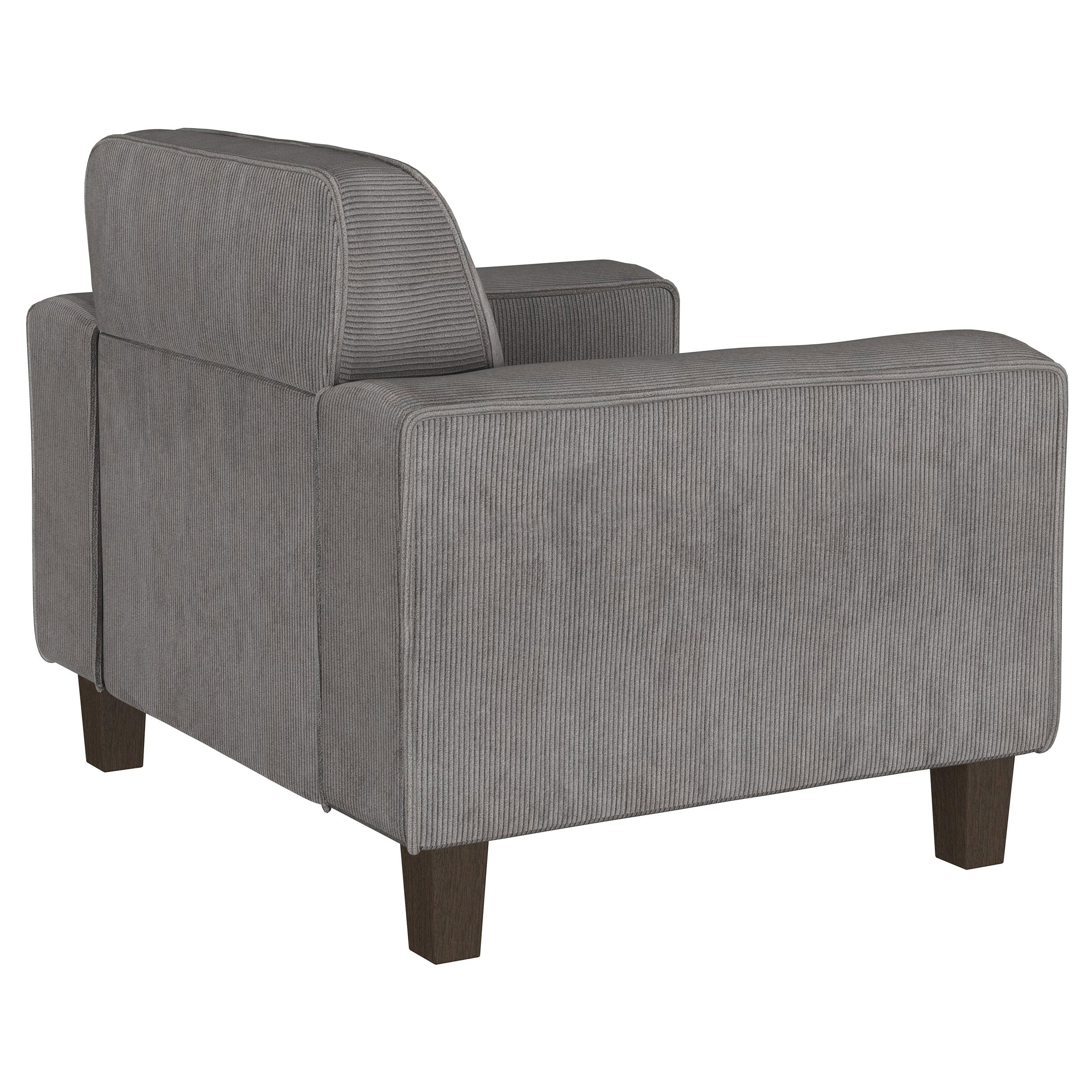 Deerhurst Upholstered Track Arm Tufted Accent Chair