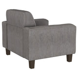 Deerhurst Upholstered Track Arm Tufted Accent Chair
