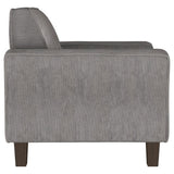 Deerhurst Upholstered Track Arm Tufted Accent Chair